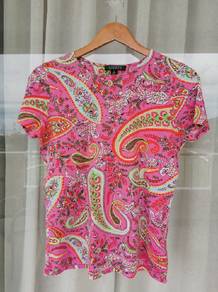 Ralph Lauren Paisley Soft Knit Top