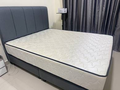 Queen Size Bed Frame + Mattress For Sale
