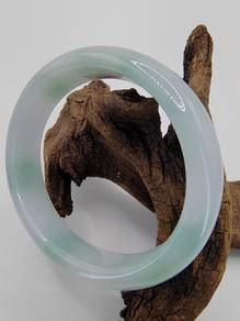 56.40 X 49.70mm Oval Shape Jadeite Jade Bangle