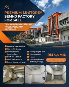 Warehouse / Factory For Sale in Puchong,SGR