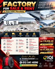 Warehouse / Factory For Rent in Pulau Indah (Pulau Lumut),SGR