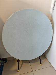 Round Folding Table 90cm | Meja Bulat Lipat 90cm