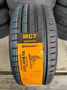 Tayar baru 205 45 16 Continental mc7 new Tyre 2026