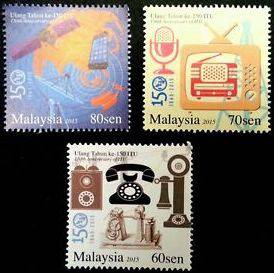 Mint Stamp 150th ITU Malaysia 2015