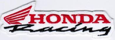 Honda Racing WHITE Motorcycle Racing Badge Patch