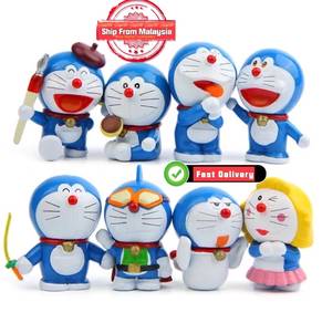 Anime Doraemon Figurines 8pcs/set 5.5cm PVC Collec