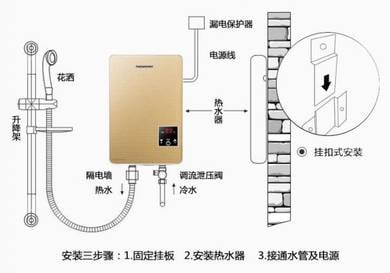 Water Heater Cooler Tank Instant Bathing Shower