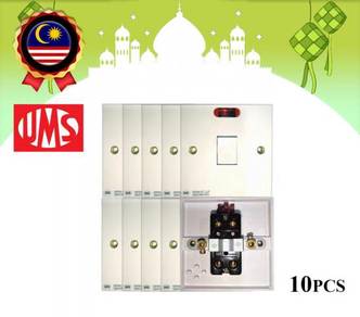 Ums flush switch with neon indicator (10pcs) 2019