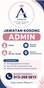 Job Vancancy Admin & Office Management