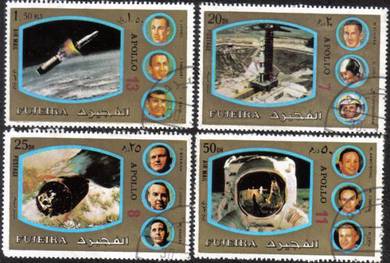 U25 APOLLO Space Rocket Satellite Stamp CTO