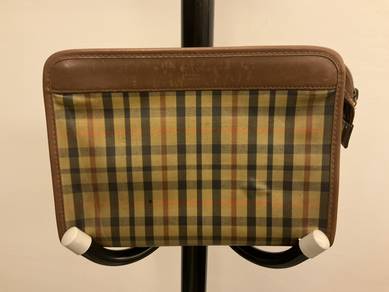 DAKS ENGLAND leather clutch bag