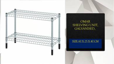 Ikea OMAR Shelving unit, galvanised, 60x25x40 cm