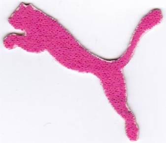 PUMA PINK Emblem Logo Badge Iron On Badge Patch