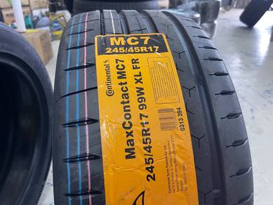 Tayar baru 245 45 17 Continental mc7 new tyre offe