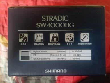reel Shimano stradic sw 4000hg