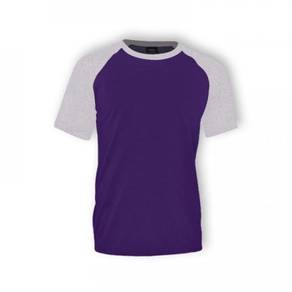 T- shirt Raglan Short Sleeve Code 1028 Purple/Grey