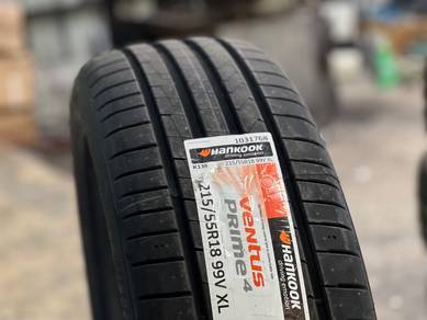 Tayar Baru 215 55 18 Hankook Ventus Prime 4 K135 2