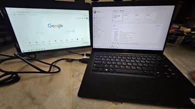 Dell Latitude 7390 with Portable Monitor