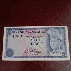 Duit Lama Rm1 Malaysia Banknote Q8 632106 