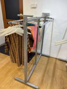 Steenless Steel Double Side Garment Hanging Stand