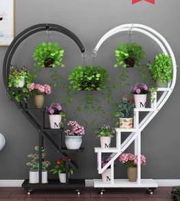 Heart flower pot display rack shelves plant rack