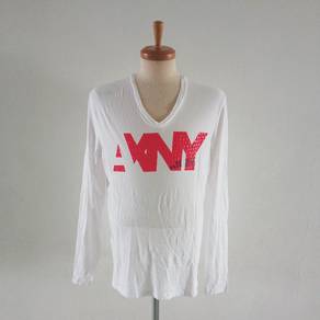 Armani Exchange V-Neck Long Sleeve Tee