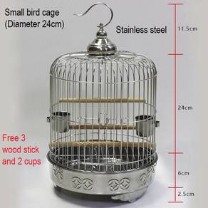 Stainless Steel Bird Cage Sangkar Burung Kecil