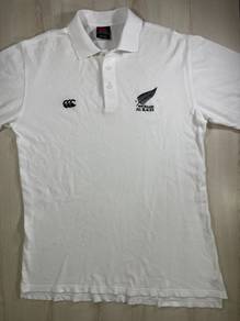 Canterbury All Blacks White Collar Tee #DJ Used