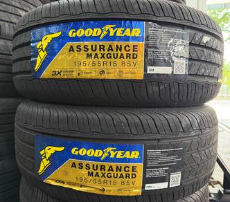 195/55/15 Goodyear—Tayar baru— Tahun2025