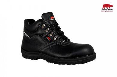 Safety Shoes Rhino Mid Cut Lace Up Black UN201SP