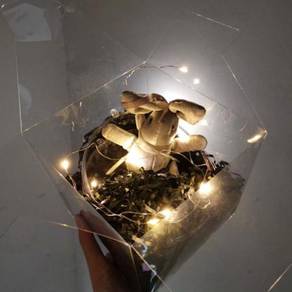 Aesthetic LED warm string lights deco with bunny
