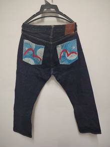 Seluar Jeans Evisu Selvedge Kepala Kain