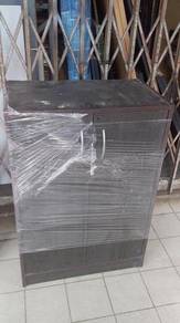 2 Door Black Shoe Cabinet TK603