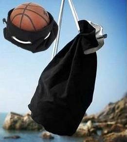 B0162 Black Drawstring Classic Bucket Backpack Bag