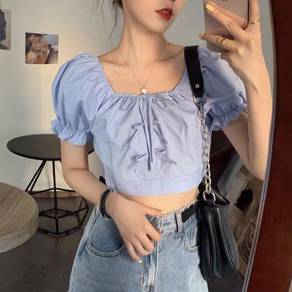Light blue top