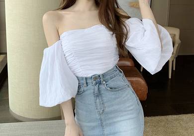 white off shoulder top