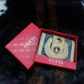 Guess madison denim and reptile wallet