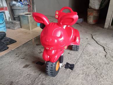 Kids red rabbit tricycle