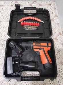 cordless drill full set baru