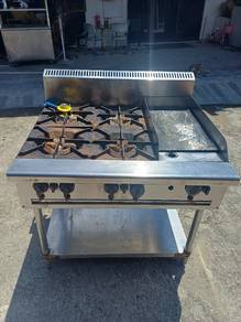 4 gas stove with grill dapur 4