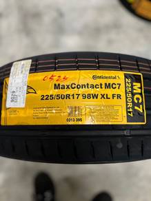 225 50 17 Conti MC7 Tayar Baru +TCP +AA +THAI