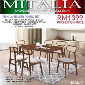 Muji Design 6 Seater Dining Set
