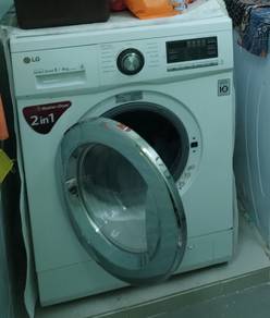 mesin basuh dan dryer, tv 55 inci LG 
