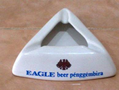3501 antique eagle beer ashtray