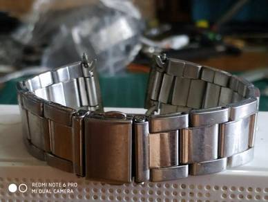 Vintage steel 18mm watch bracelet