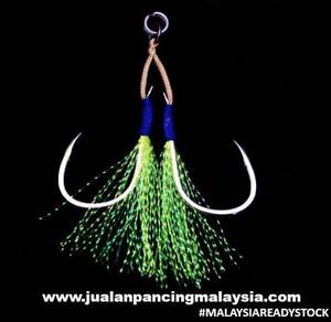 Jigman funadaiko 8060 blue uv lat series hook