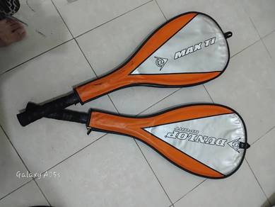 Tennis racket orange black
