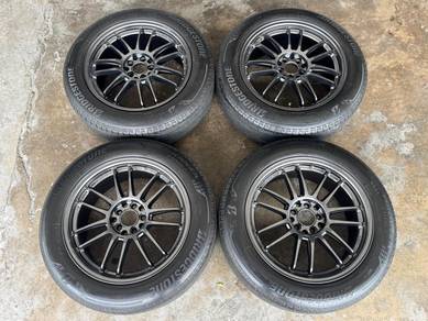 Sport rim second 17 RE30 siap tayar alza civic s70