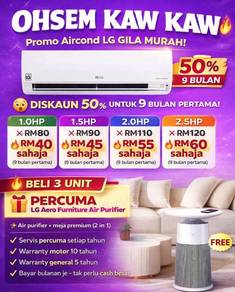 Aircond LG Dual Inverter (JELUTONG)