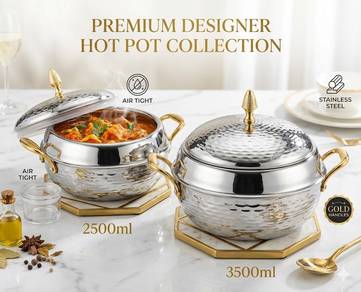 Designer Stainless Steel Hot Pot Bowl